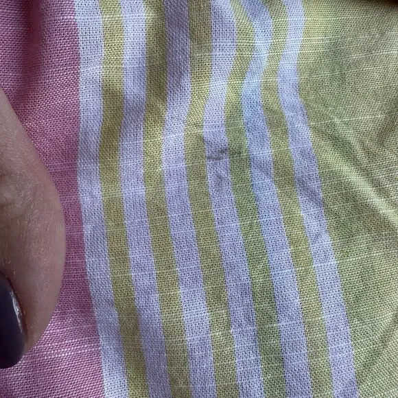 Lane Bryant Crop Drawstring Tank Rebecca Stripe Multicolor Size 20 (XXL) Plus - Picture 7 of 13